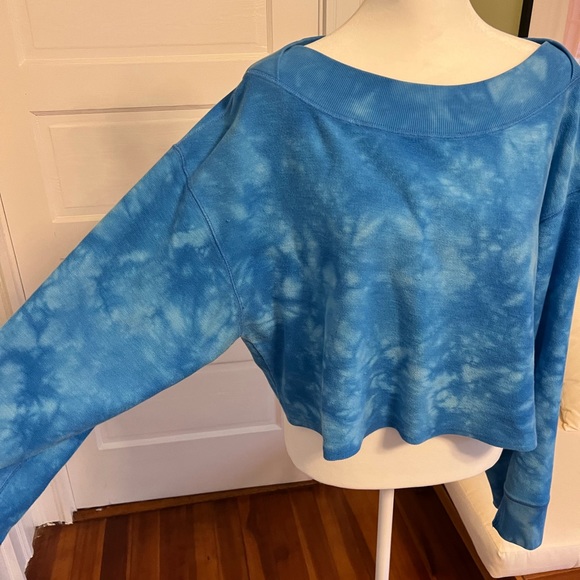 FREE PEOPLE Tie Dye Crop Sweatshirt - Picture 2 of 5